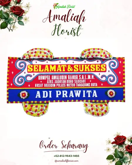 Papan Bunga Ucapan Selamat Tegallega